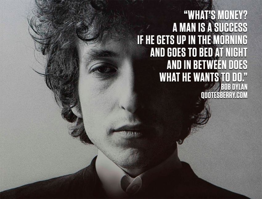 Bob Dylan soal uang