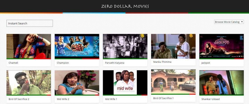Zero dollar movies