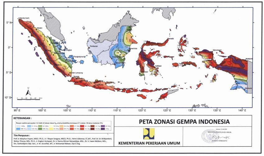 peta gempa Indonesia