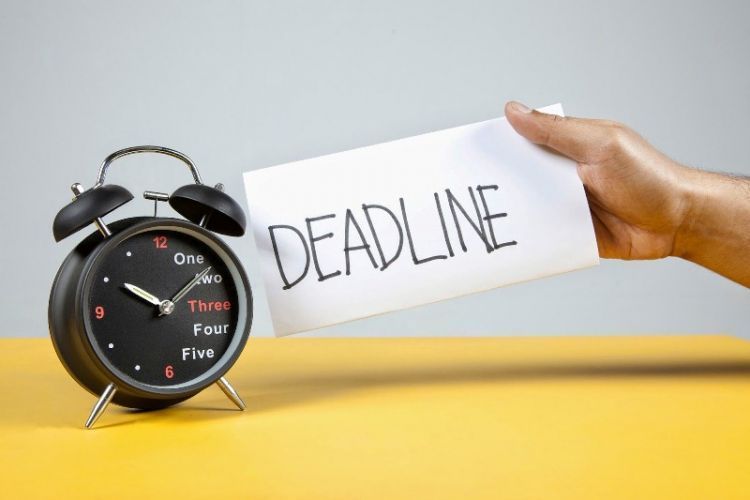 Buatlah tenggat waktu 