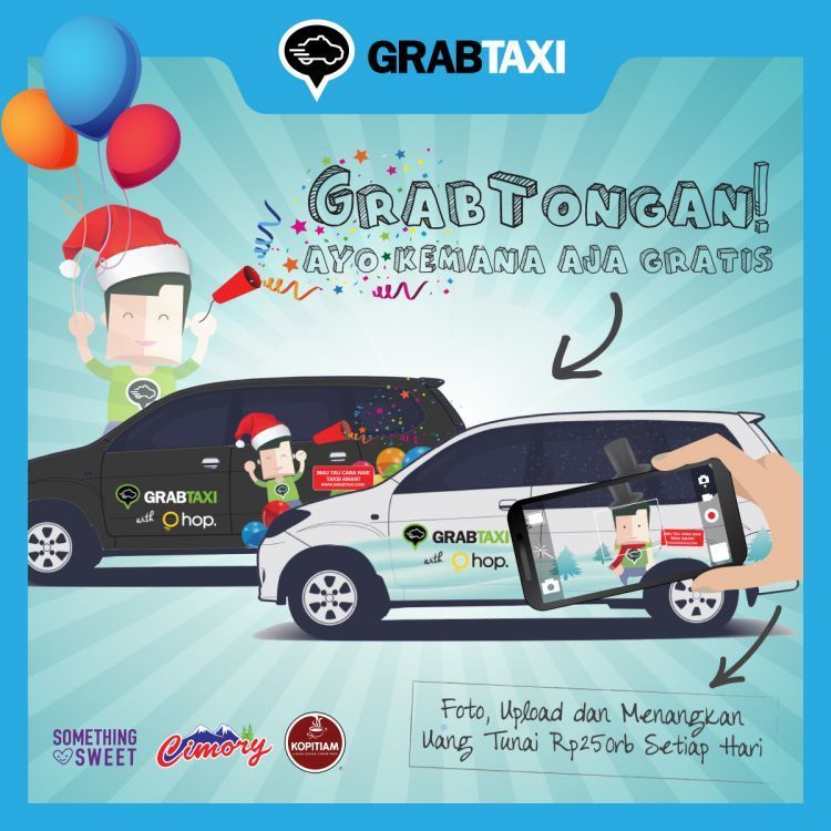 Program naik taksi gratis di GrabTaxi