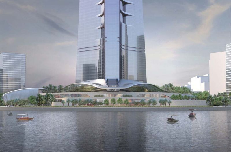 The Kingdom Tower yang menghadap ke Laut Merah