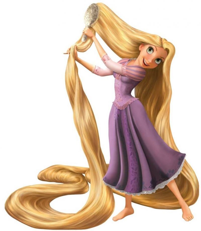 Rapunzel menata rambut