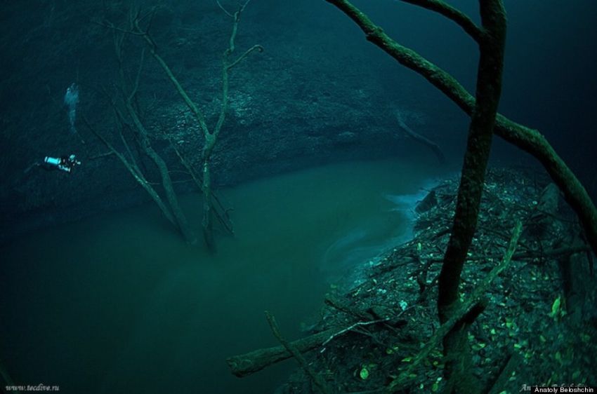 Terlihat jelas daerah aliran sungai ini..
