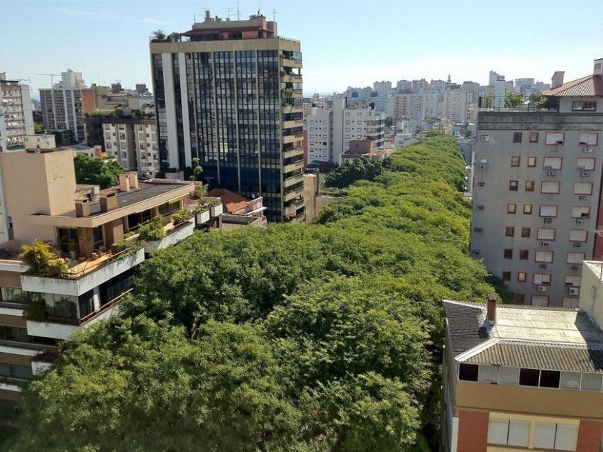 pemandangan Rua Goncalo de Carvalho dari udara