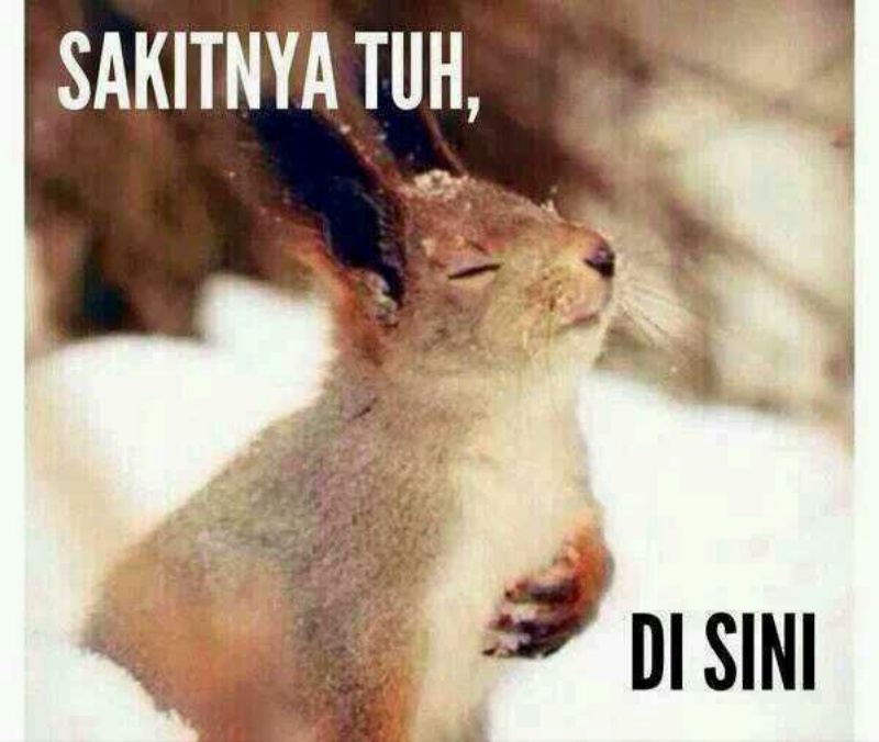 Sakitnya terasa sampai ke hati
