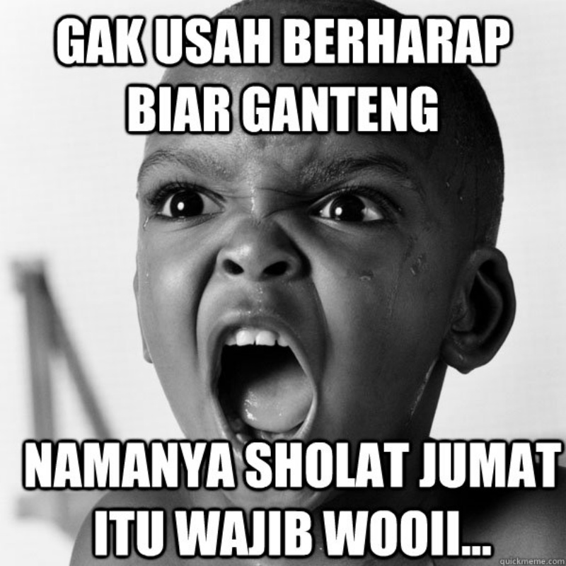 Jawaban buat yang merasa gantengan habis sholat Jumat