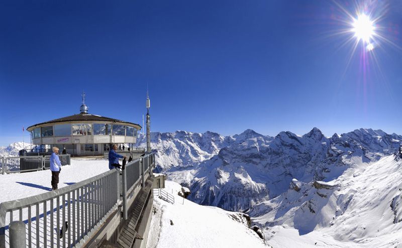 piz dan pegunungan Alpen