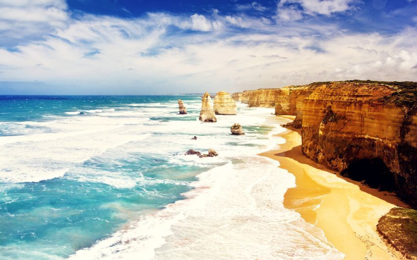 pantai ini terbentuk jutaan tahun lalu