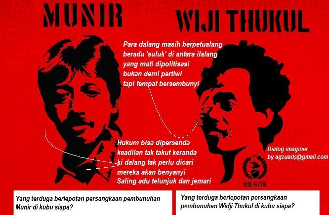 Kasus Munir dan Wiji Thukul masih belum ada jalan terang