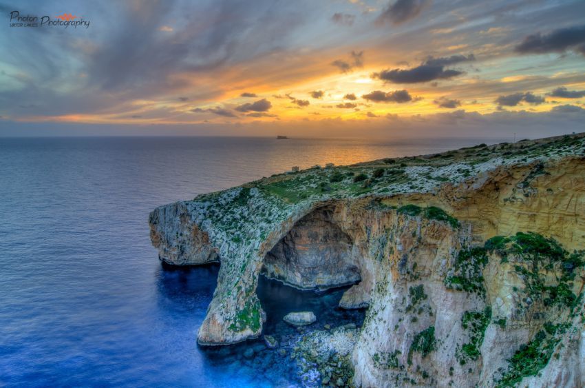 Sunset di Blue Grotto