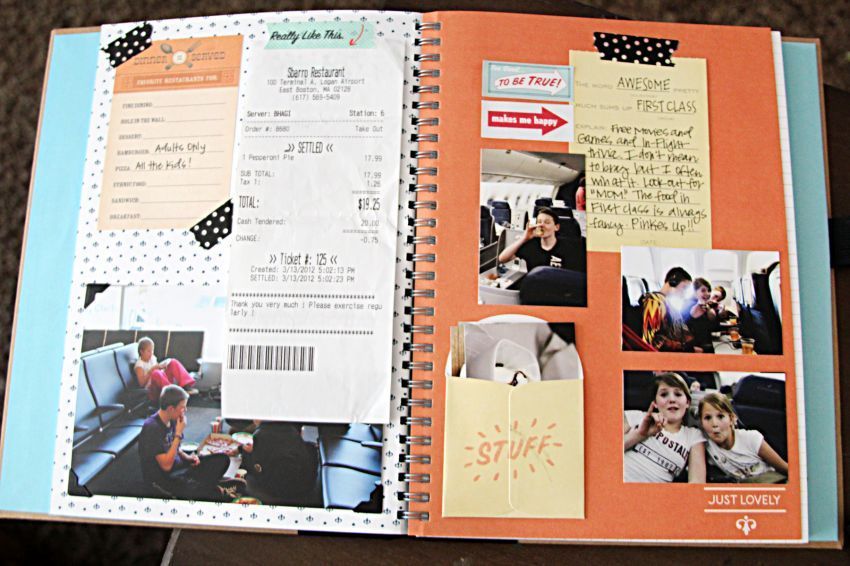Scrapbook berisi foto dan catatan penting