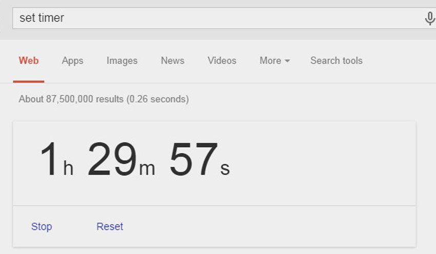 Set timer