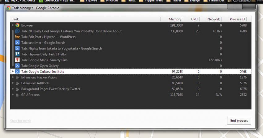 Chrome Task Manager