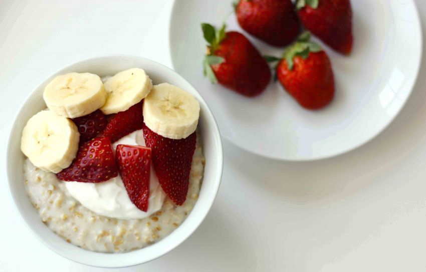 Oatmeal buah!