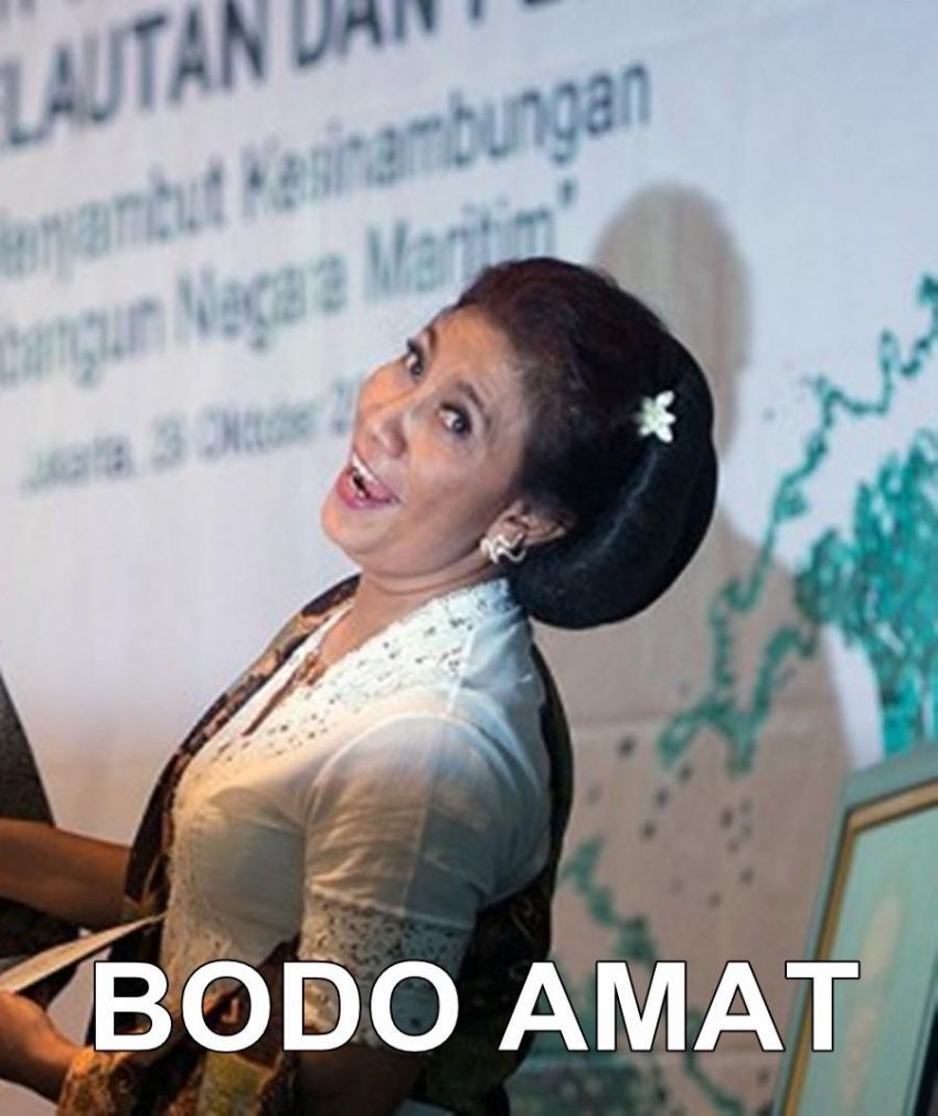 Kumpulan Memes Lucu Susi Pudjiastuti Menteri Baru Kita Yang Nyentrik