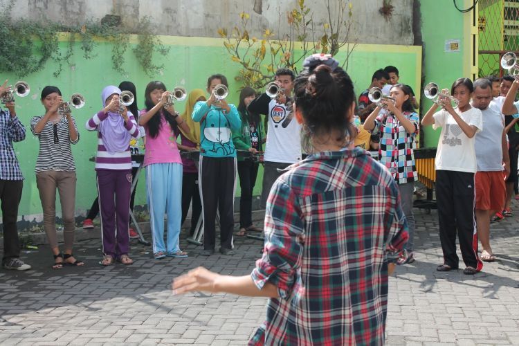 latihan di asrama haji (1)