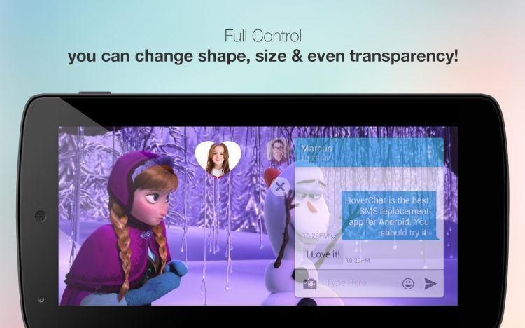 SMS-an sambil nonton Frozen? Bisa!