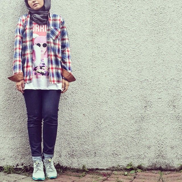 Walaupun pakai hijab, kamu bisa tetap bergaya tomboy seperti biasa