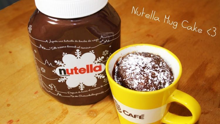 Nutella mug cake