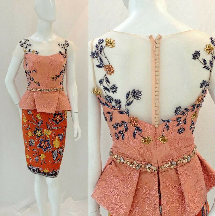 Detail kebaya peplum