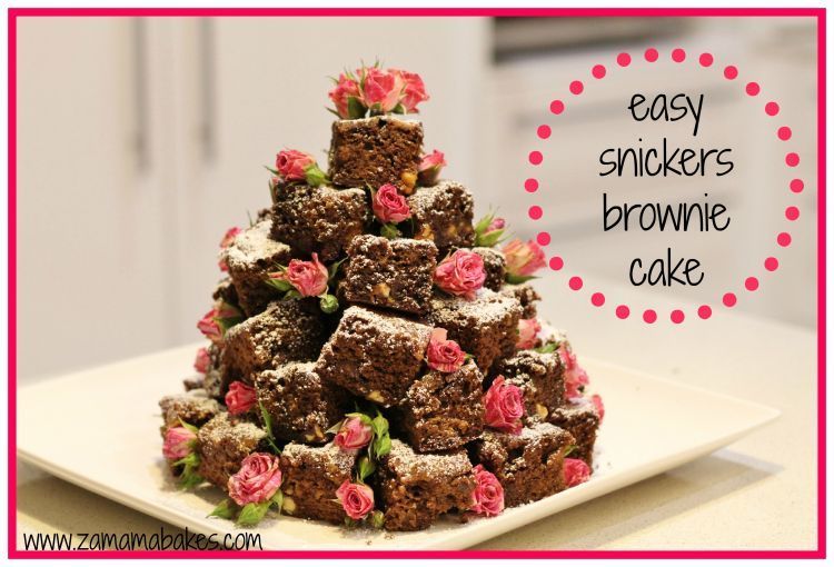 Kudapan kesukaan juga oke. Snickers brownies, misalnya?