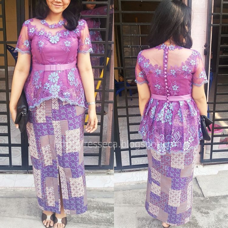 kebaya berpita satin