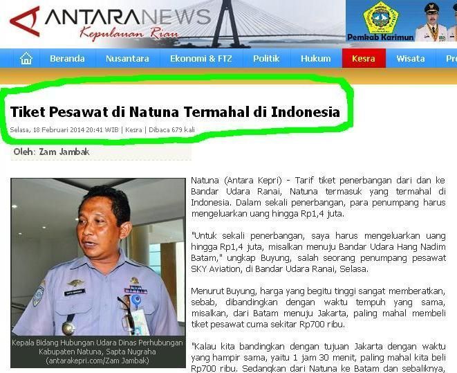 Harga tiket pesawatnya selangit!