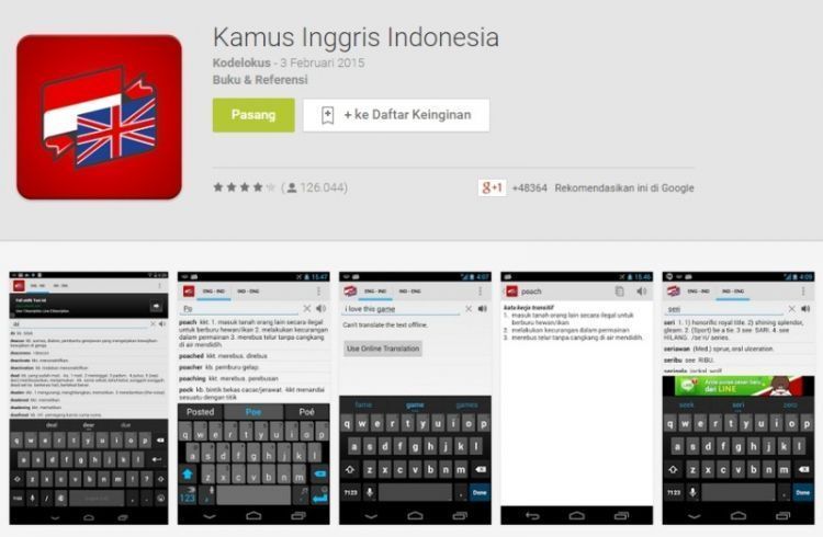 Kamus yang bisa kamu sakuin
