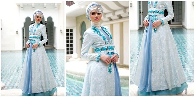 Dengan 11 Gaun Pengantin Ini, Kamu Bisa Secantik Putri di Hari Pernikahan Nanti 26 Busana pengantin yang cantik kaftan