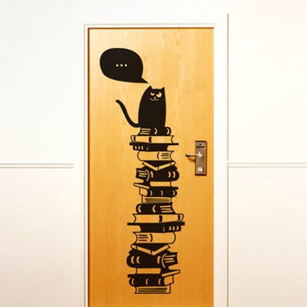 Dekorasi pintu rumah yang indah dari sticker