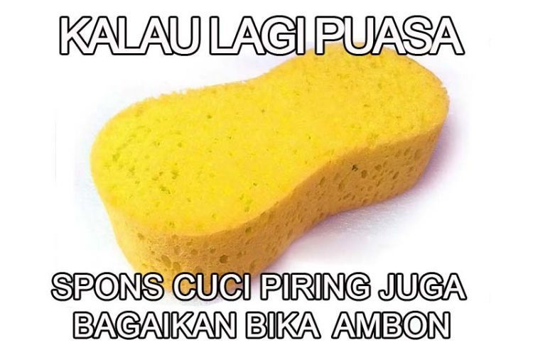 Ini spons ya teman-teman, bukan bika ambon!