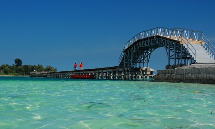 Jembatan cinta di Pulau Tidung