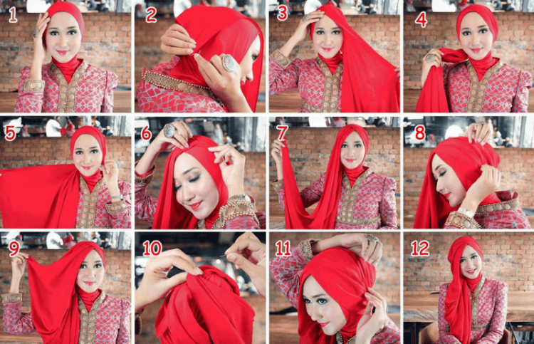 Tutorial berjilbab cantik untuk wisuda, lebaran, kondangan
