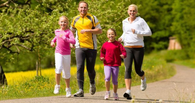 Jogging bersama keluarga