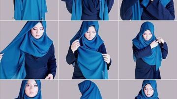 8 Tutorial Hijab Menutup Dada, Bergaya Sedikit Berbeda
