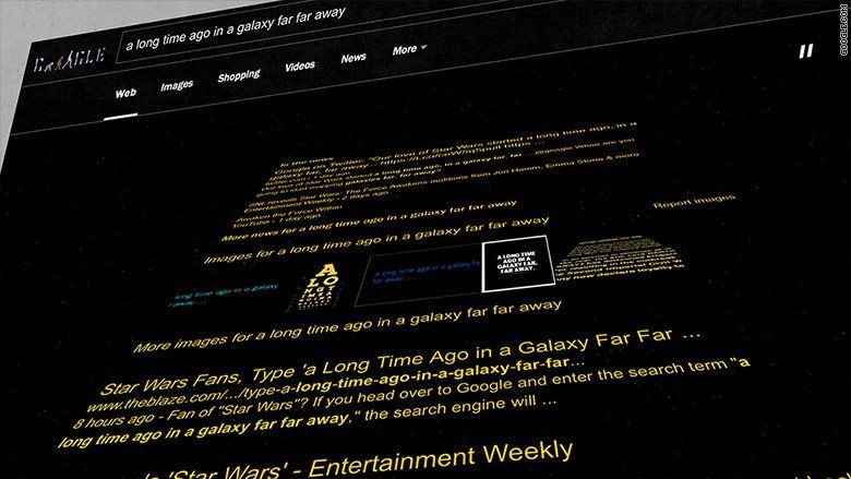 Cari di Google “A Long Time Ago in A Galaxy Far Far Away” Sekarang Juga. May The Force Be With You!
