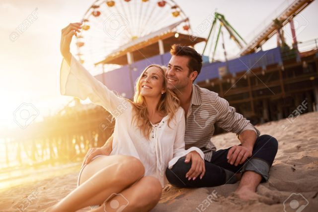 Selfie romantic