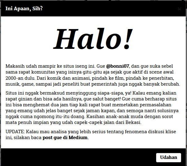 Ini kerjaan siapa?