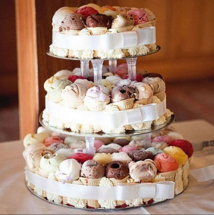 ice cream wedding cake