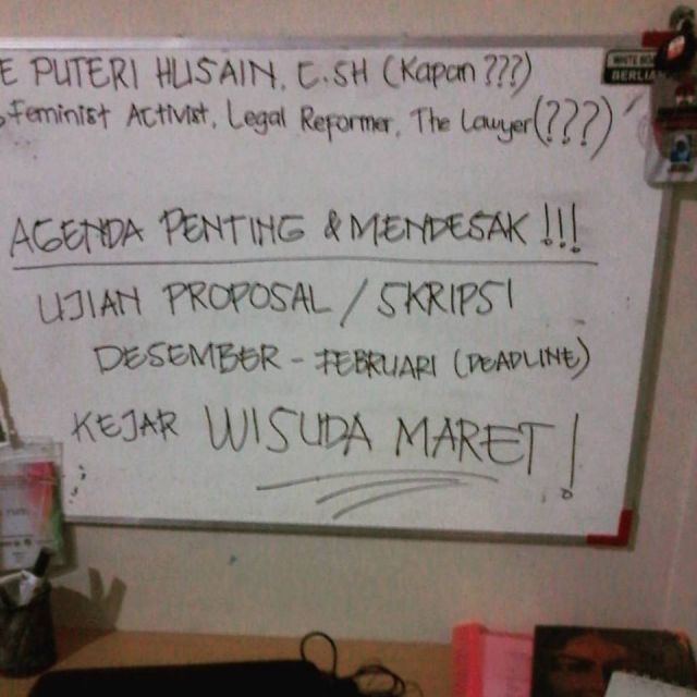 ini salah satu contoh target jangka pendek untuk mahasiswa tingkat akhir :v 