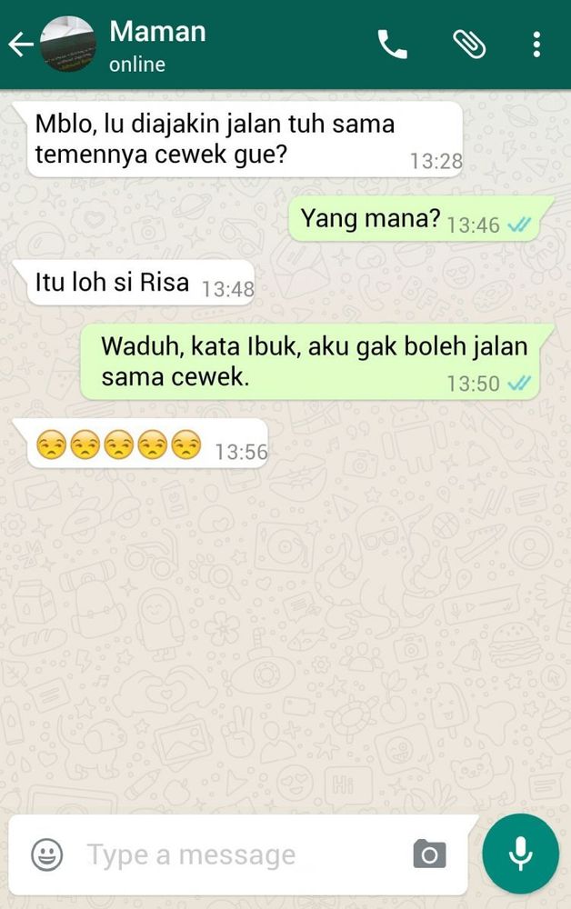 Sayang i ibumu ya... :D