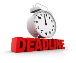 Jangan tunggu waktu deadline tiba