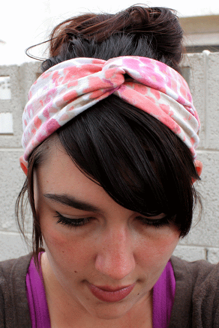 DIY Twisted Turban Headband