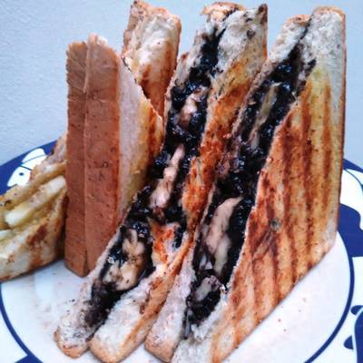 sandwich selai oreo pisang