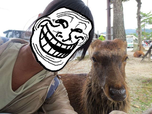 Selfie dengan Rusa di Nara