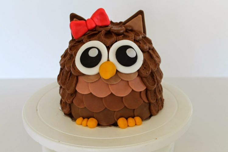 19 Ide Kue Tart yang Saking Unik Atau Imutnya Bikin Kamu Enggan Melahapnya 20 Owl cake