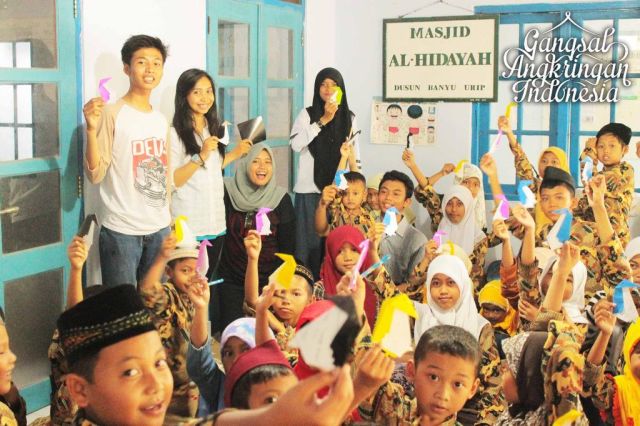 keceriaan santri