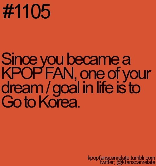 Salah satu life goals para fangirl korea