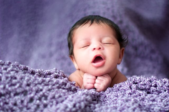 praying baby